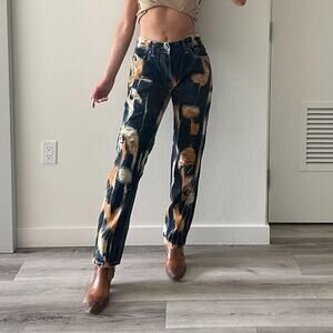 Washed rusty y2k jeans these